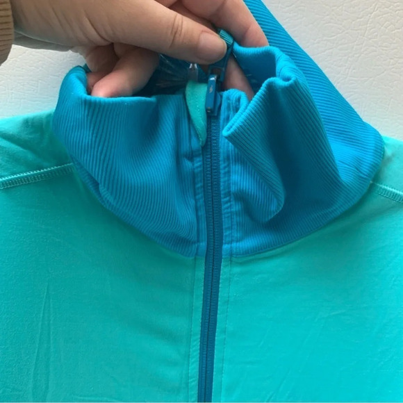 Lululemon Jacket Reversible Raja Blue Floral Full Zip - Picture 9 of 12